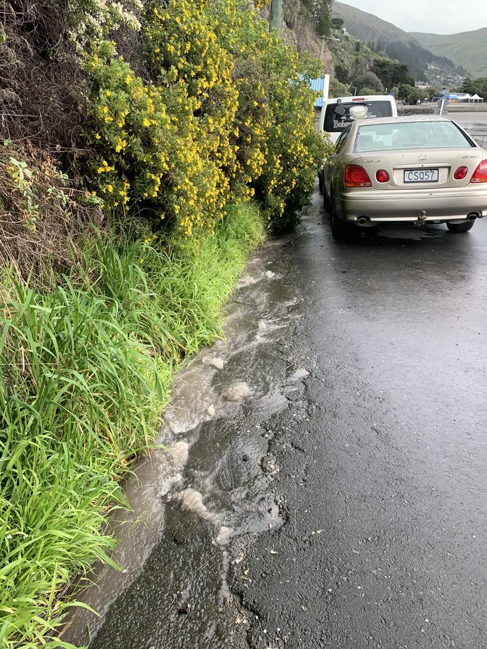 The photograph attached to this wastewater/stormwater report