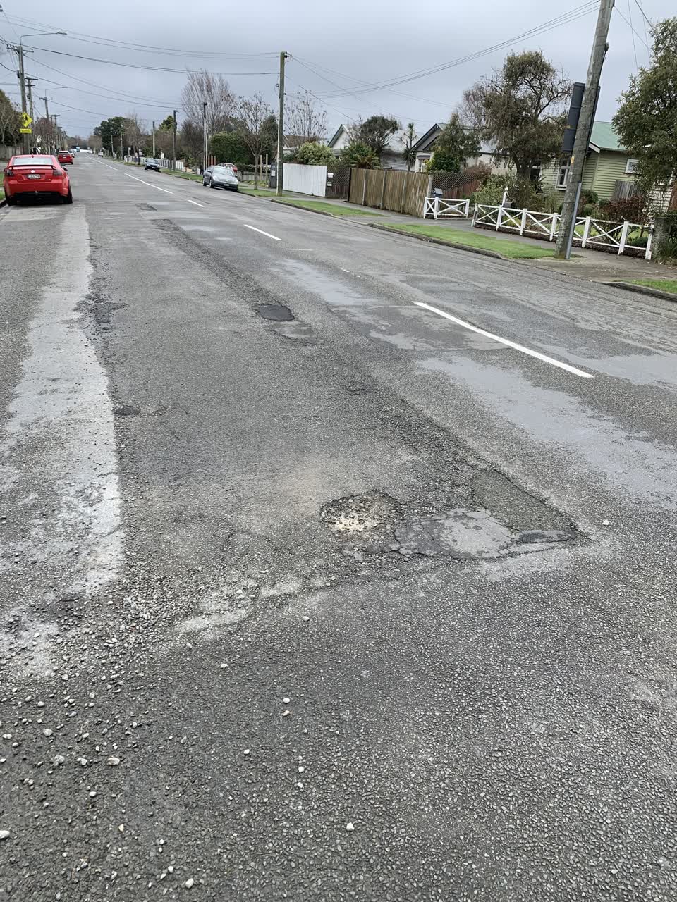 The photograph attached to this roading/streets report