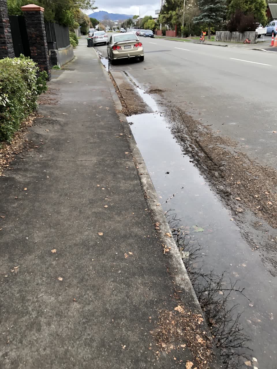 The photograph attached to this wastewater/stormwater report