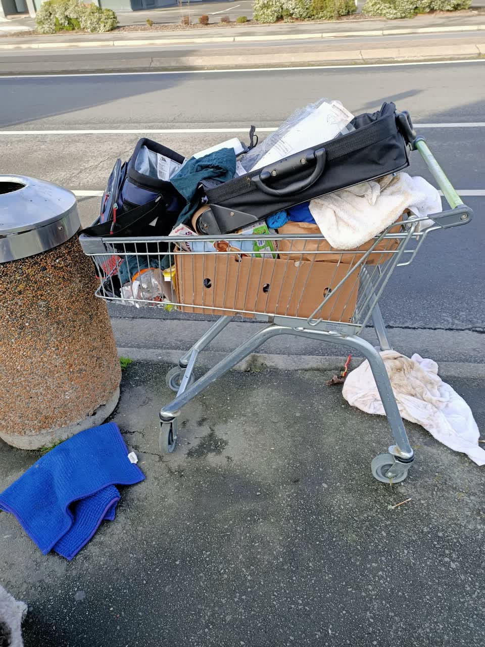 The photograph attached to this rubbish/recycling report