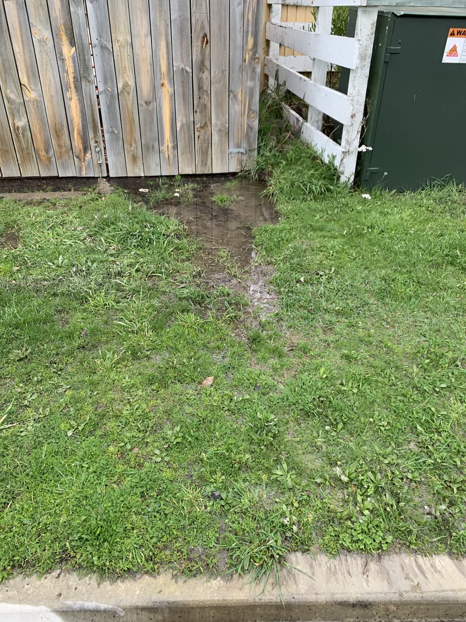 The photograph attached to this flooding report