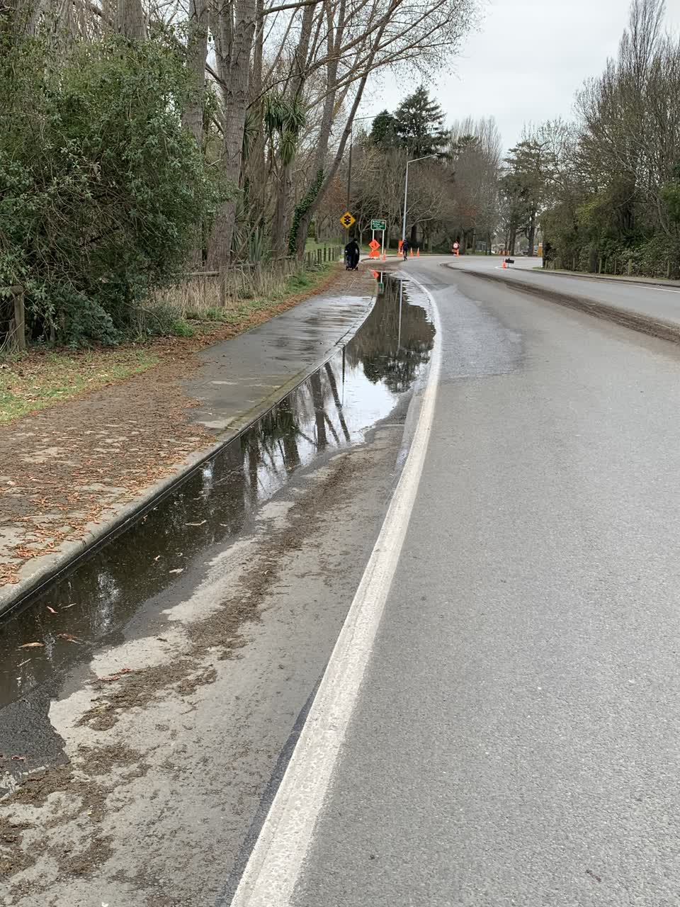 The photograph attached to this roading/streets report