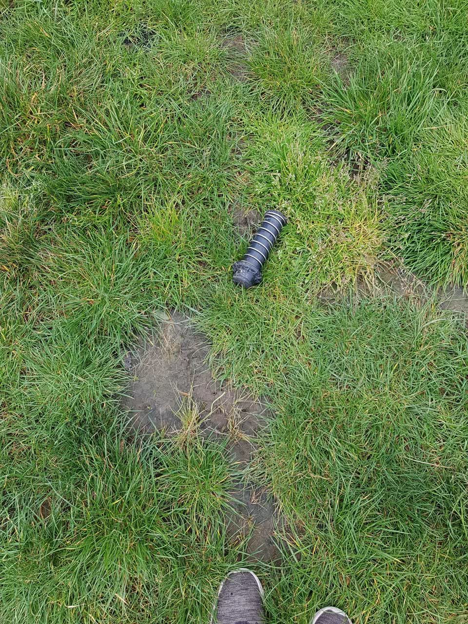 The photograph attached to this water leak report