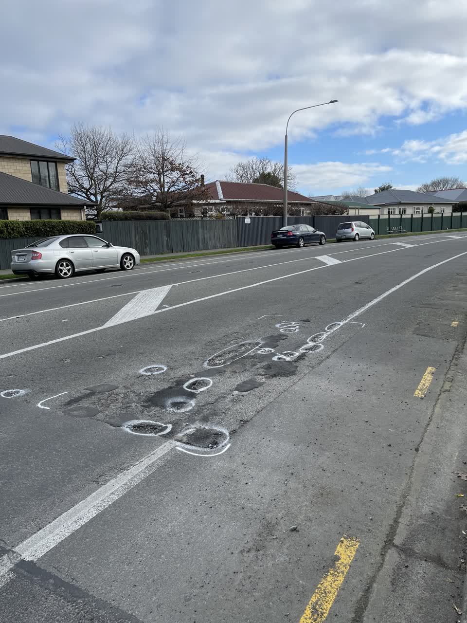 The photograph attached to this roading/streets report