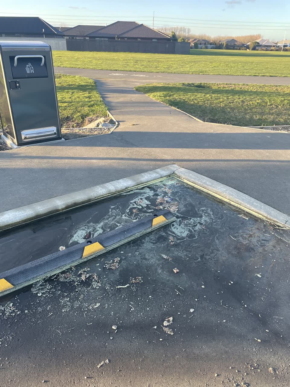The photograph attached to this wastewater/stormwater report