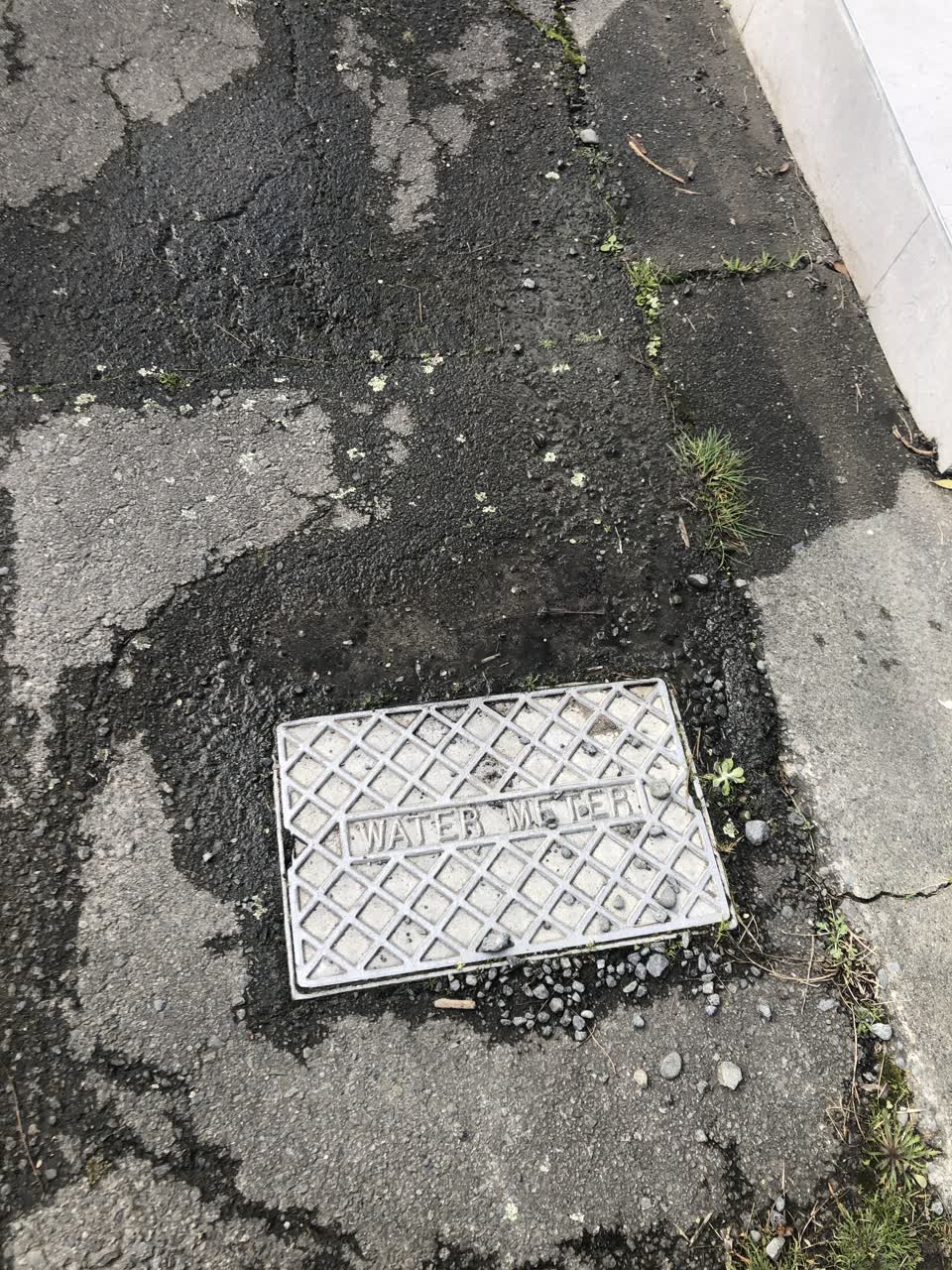 The photograph attached to this water leak report