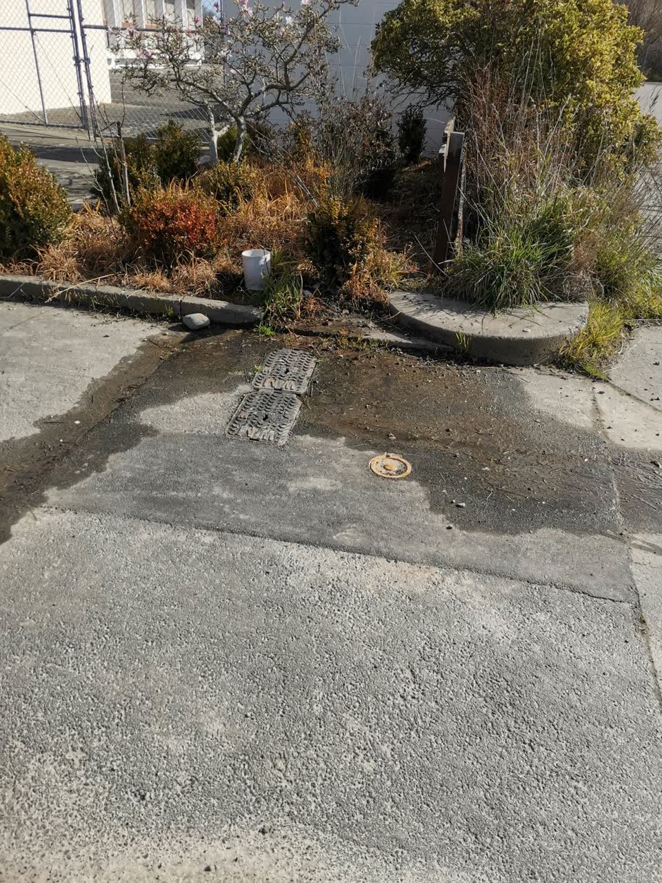 The photograph attached to this water leak report