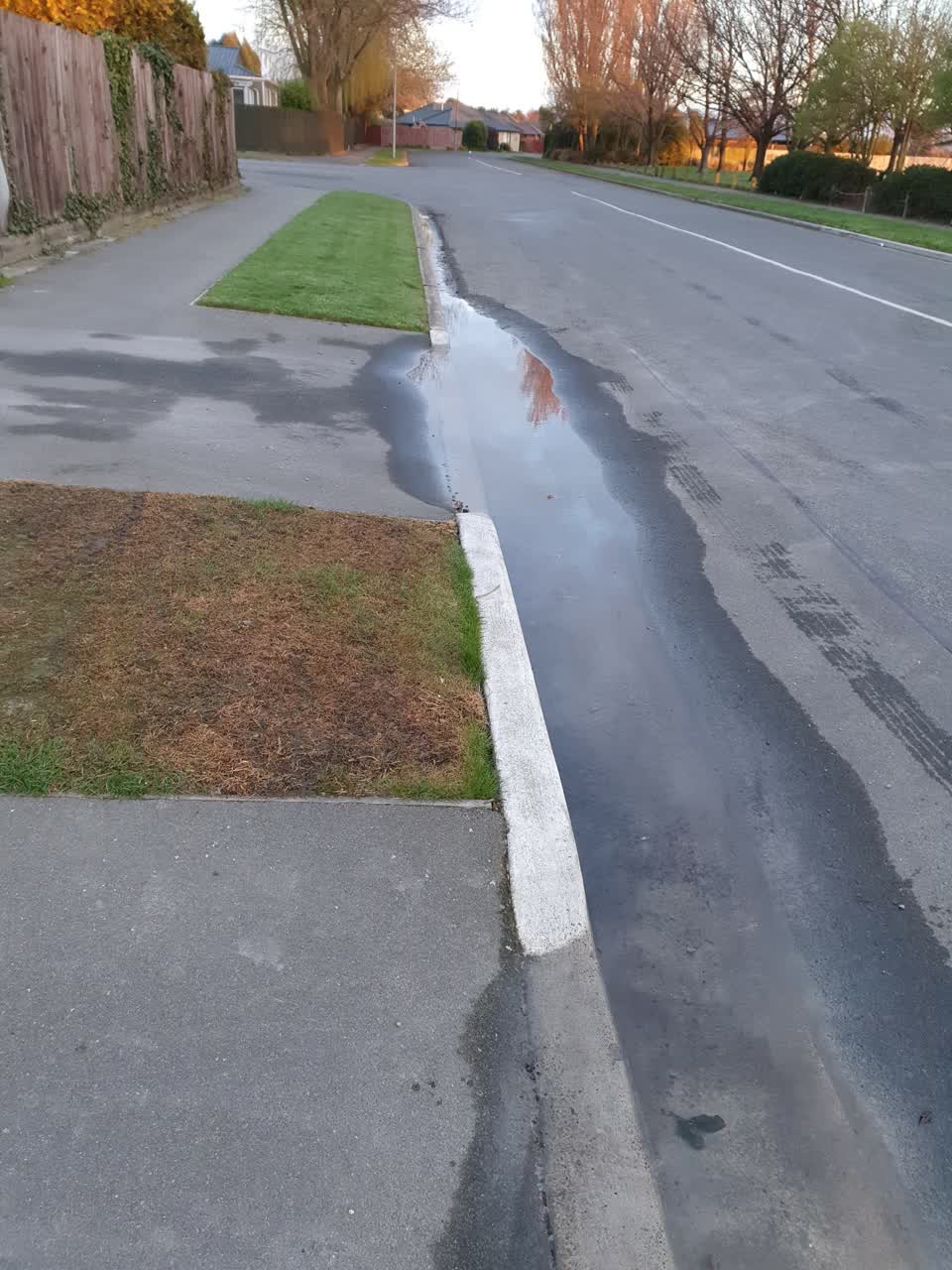 The photograph attached to this wastewater/stormwater report