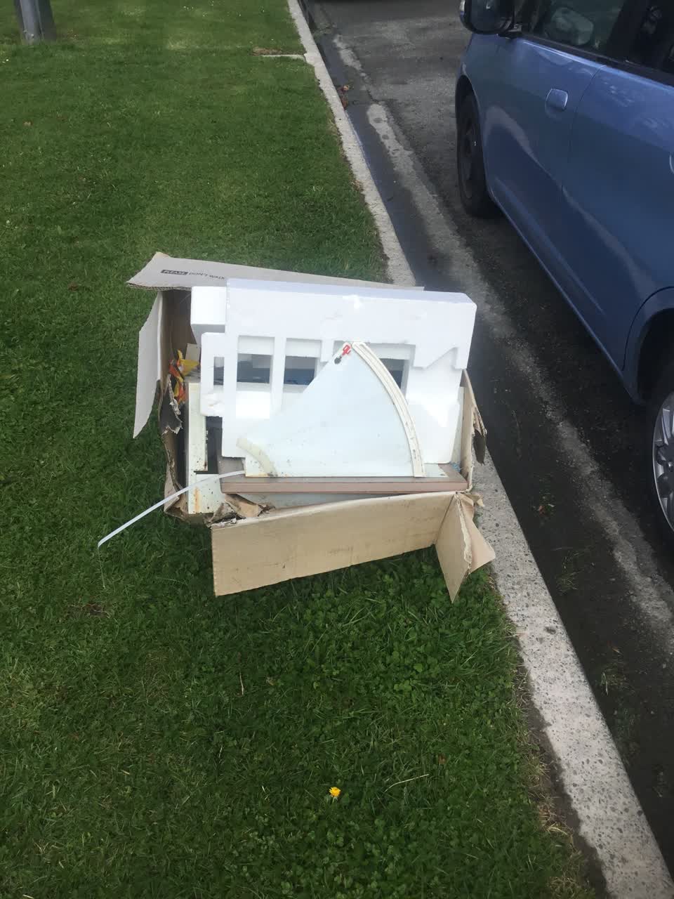 The photograph attached to this rubbish/recycling report