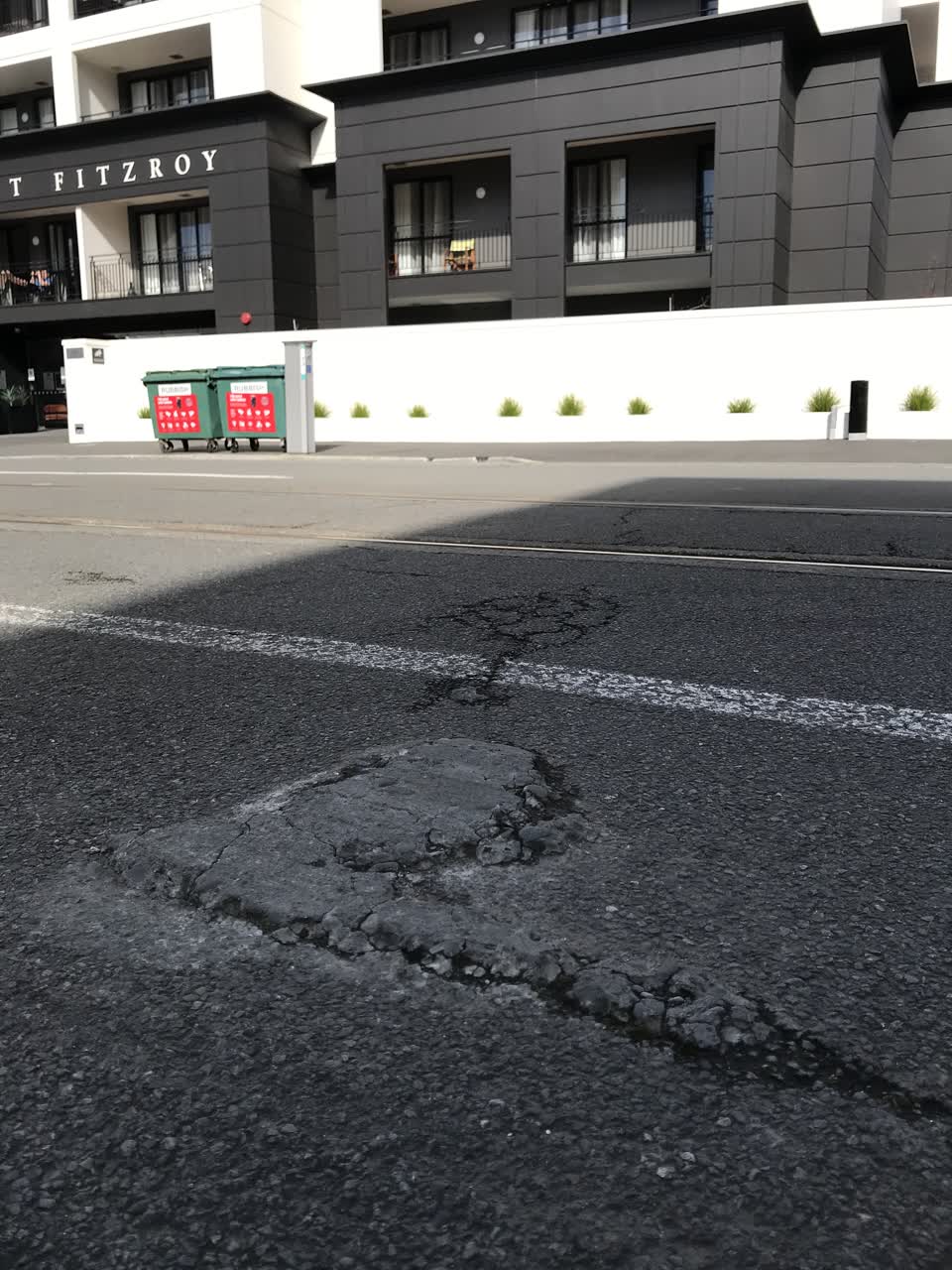 The photograph attached to this roading/streets report