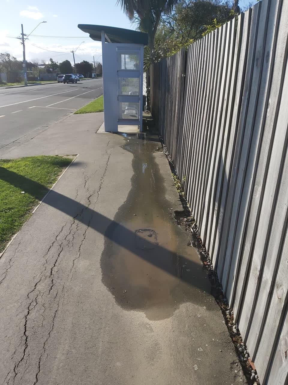 The photograph attached to this water leak report