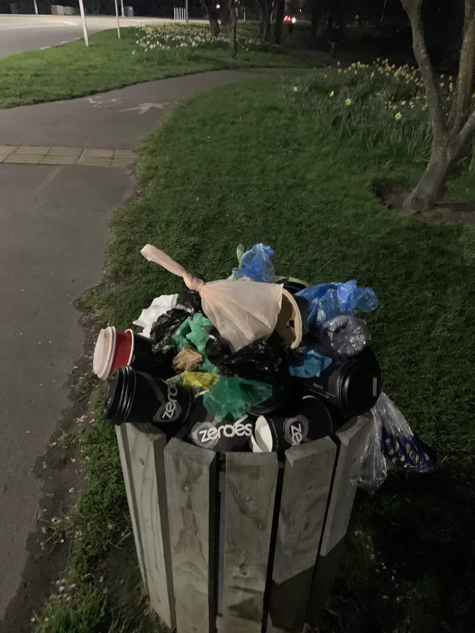 The photograph attached to this rubbish/recycling report