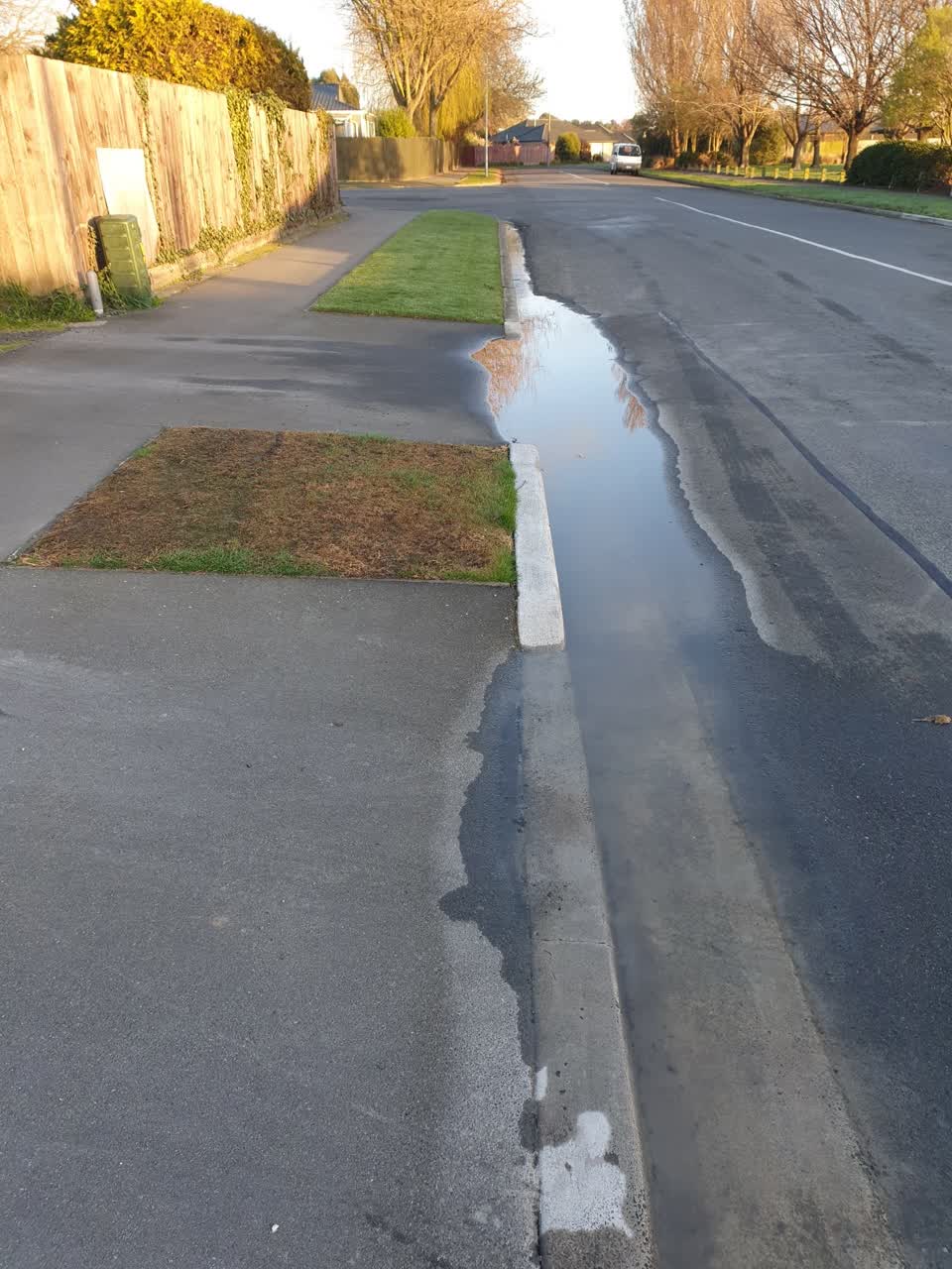 The photograph attached to this wastewater/stormwater report