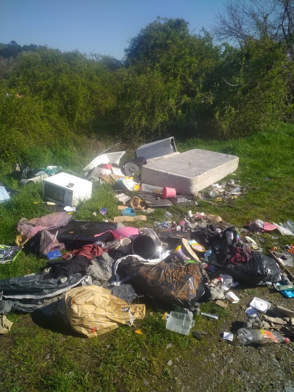 The photograph attached to this rubbish/recycling report