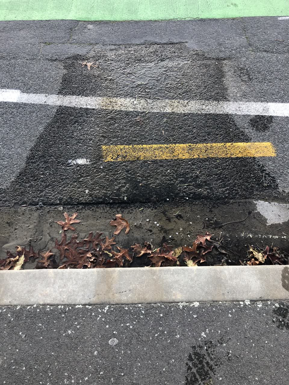 The photograph attached to this water leak report