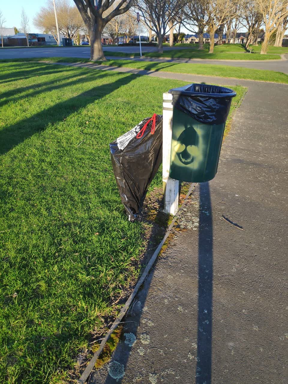 The photograph attached to this rubbish/recycling report