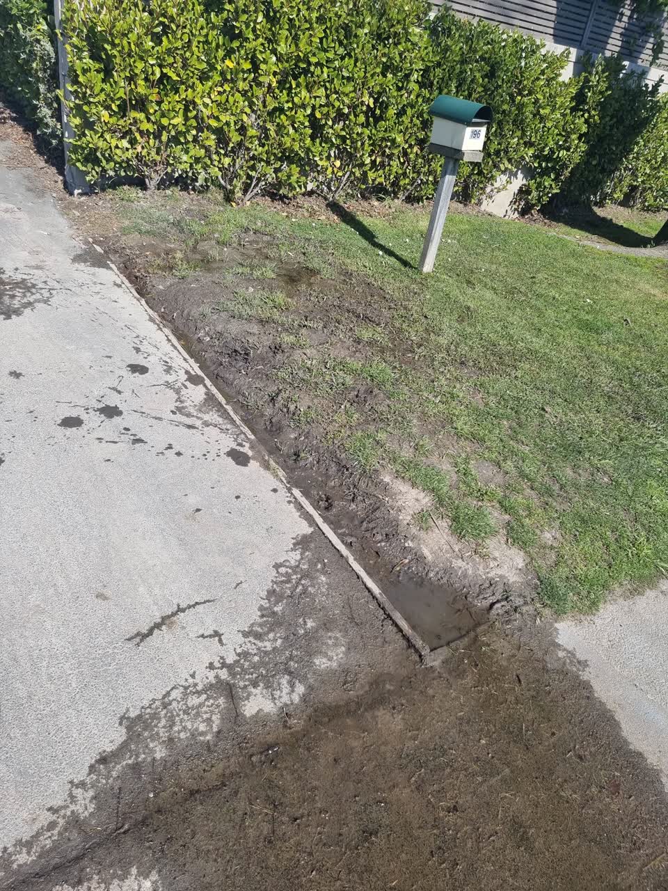 The photograph attached to this water leak report