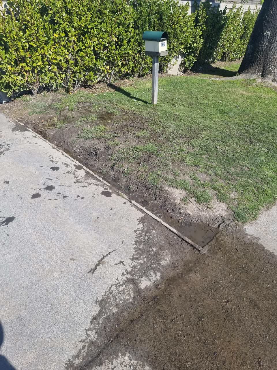 The photograph attached to this water leak report