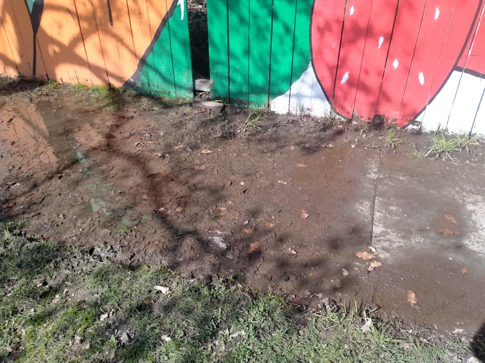 The photograph attached to this flooding report