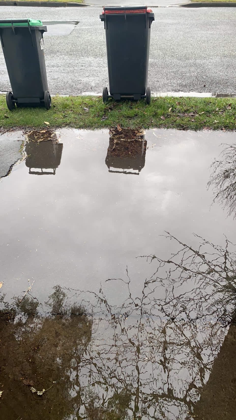 The photograph attached to this roading/streets report