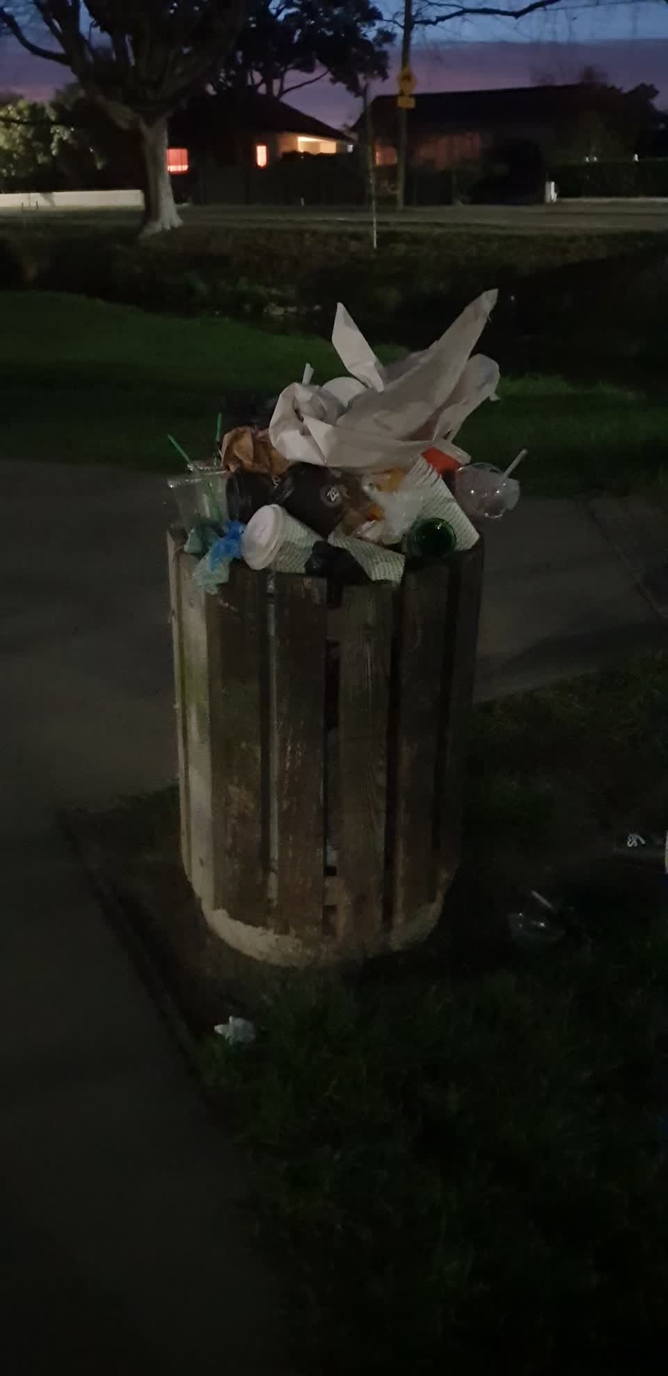 The photograph attached to this rubbish/recycling report