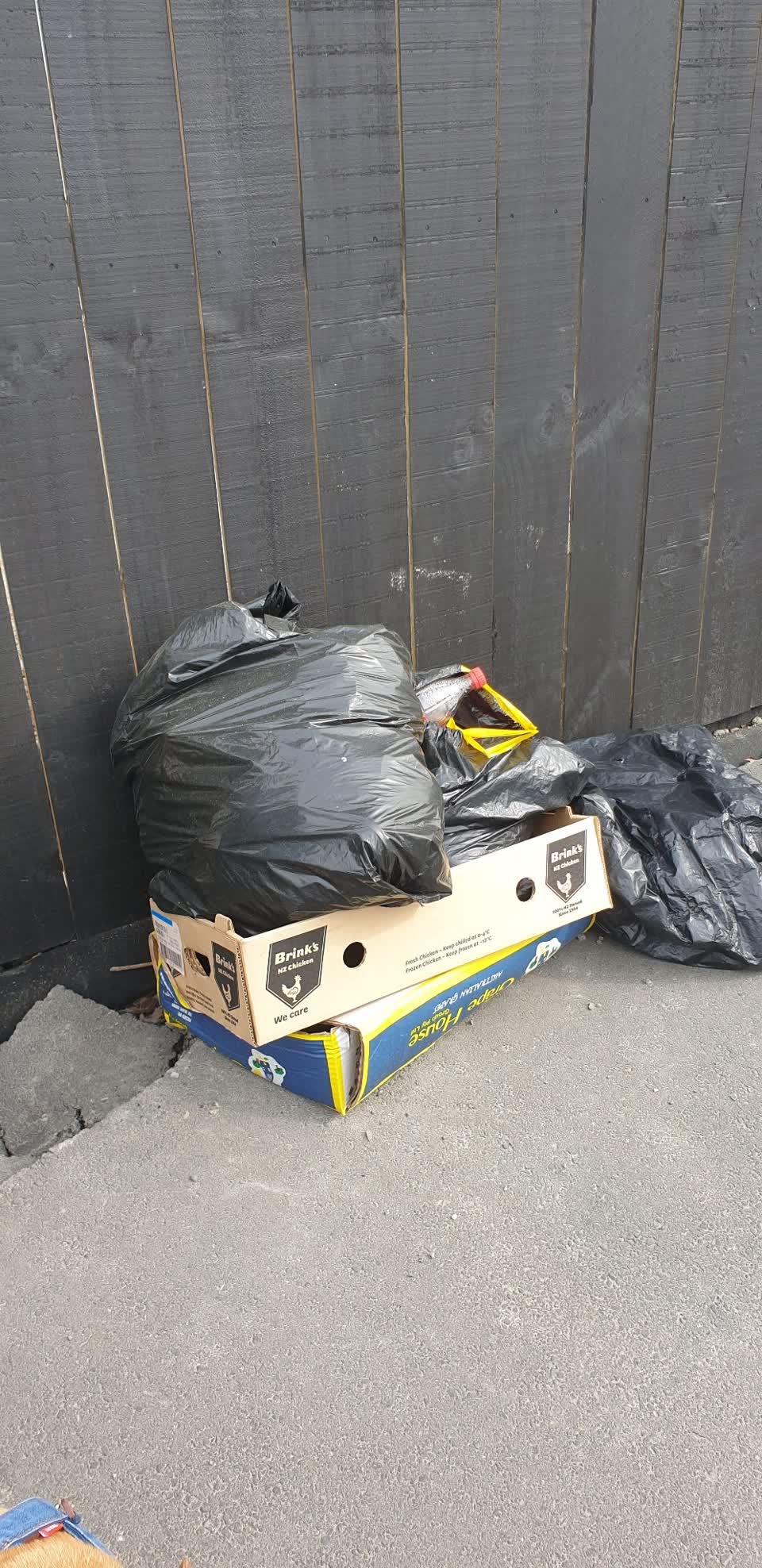 The photograph attached to this rubbish/recycling report