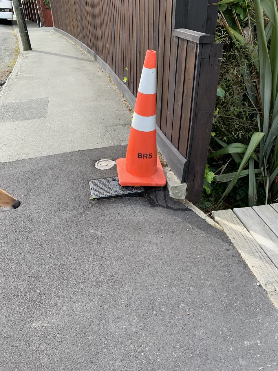 The photograph attached to this roading/streets report