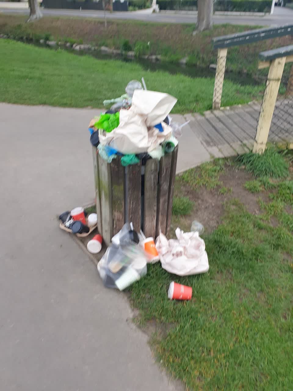 The photograph attached to this rubbish/recycling report