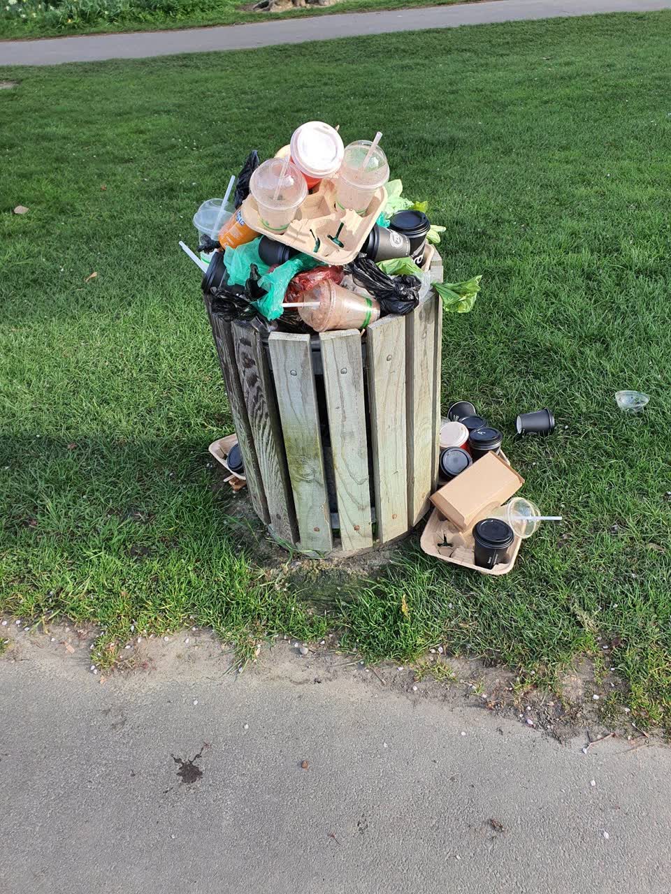 The photograph attached to this rubbish/recycling report