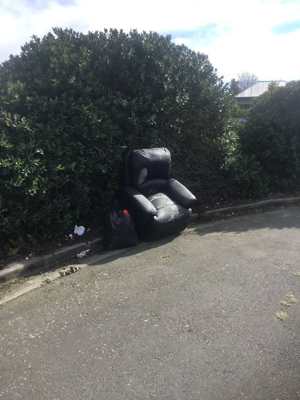 The photograph attached to this rubbish/recycling report