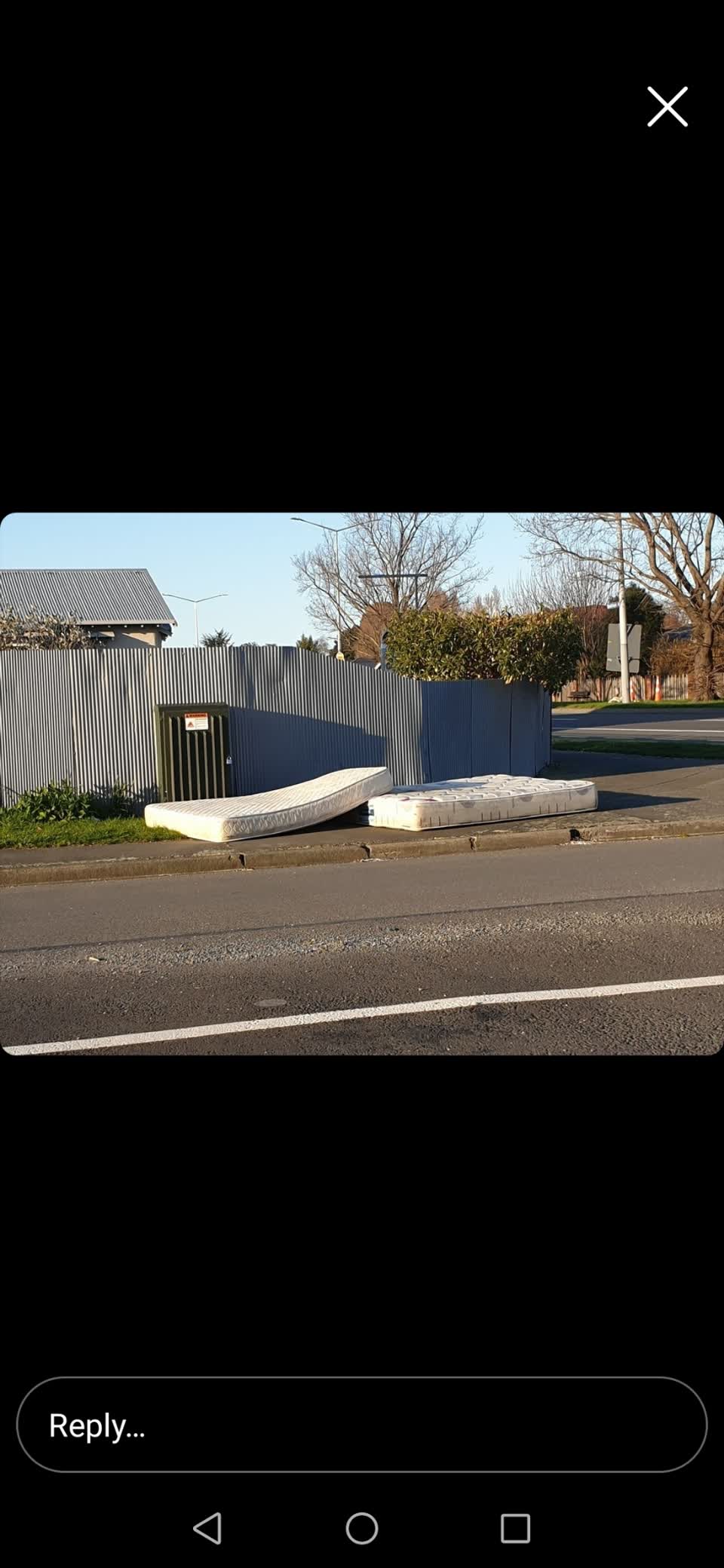 The photograph attached to this rubbish/recycling report