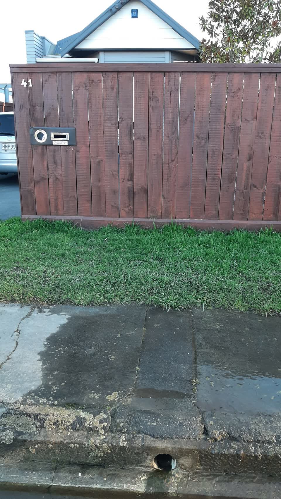 The photograph attached to this water leak report