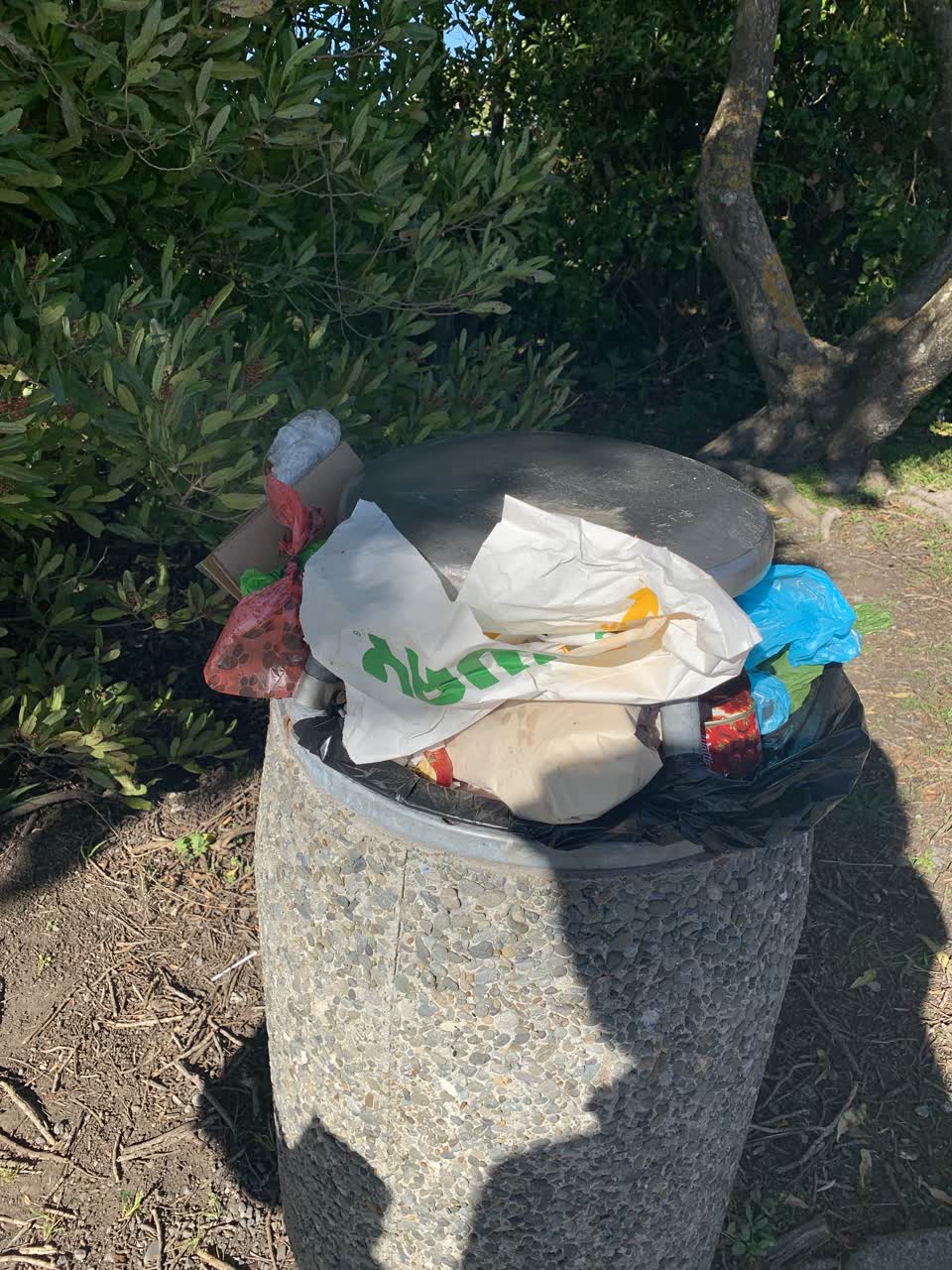 The photograph attached to this rubbish/recycling report