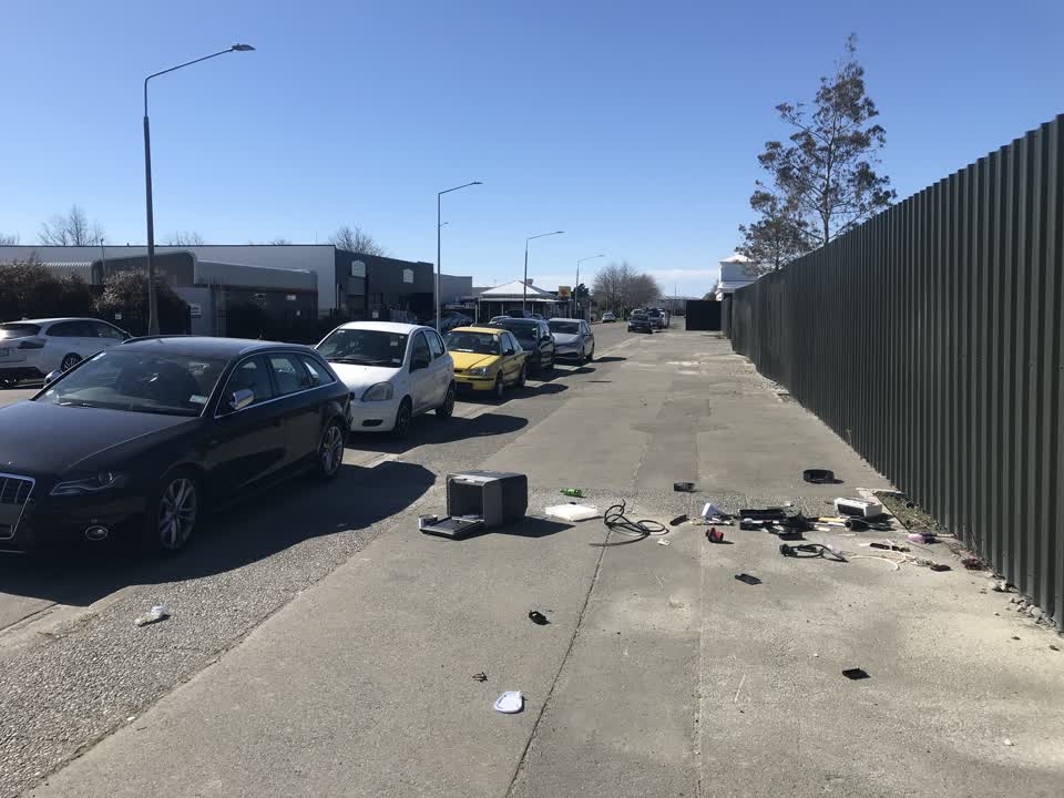 The photograph attached to this roading/streets report