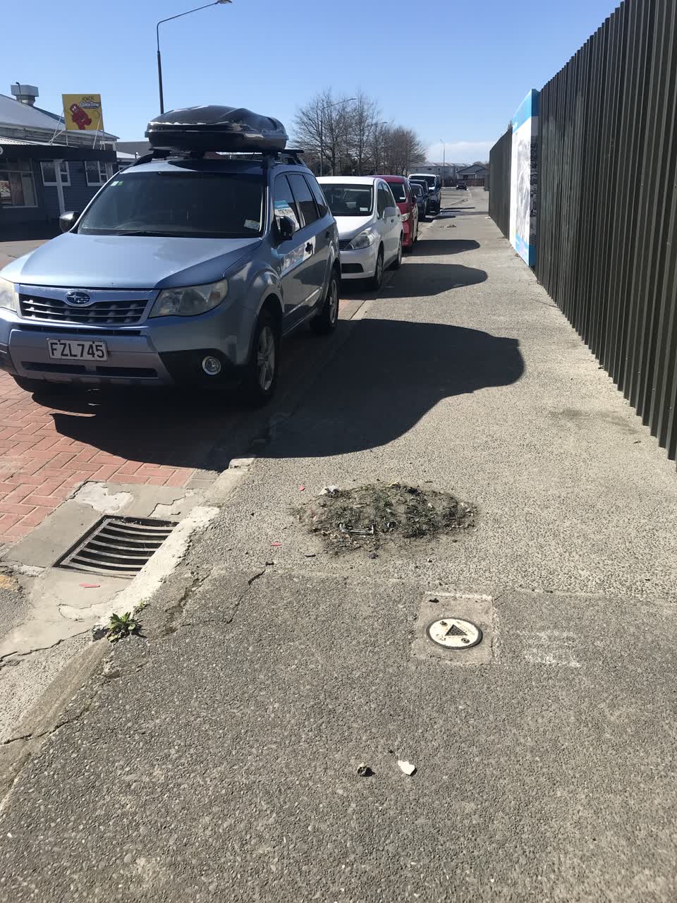 The photograph attached to this roading/streets report