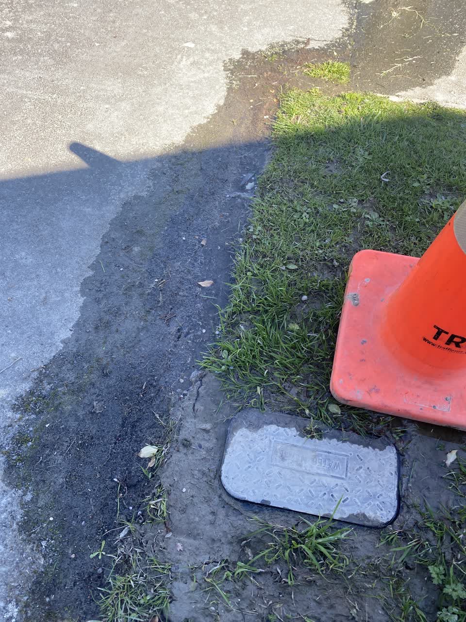 The photograph attached to this water leak report