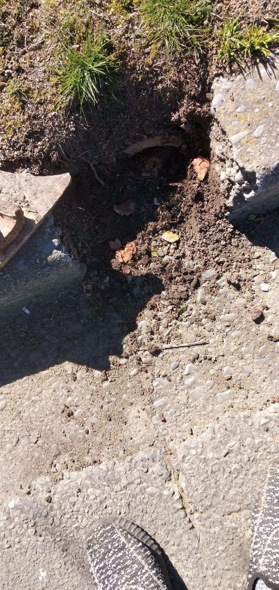 The photograph attached to this roading/streets report