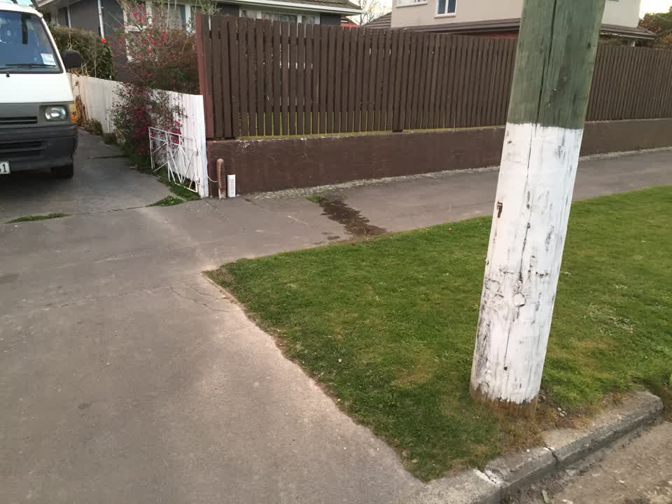 The photograph attached to this water leak report