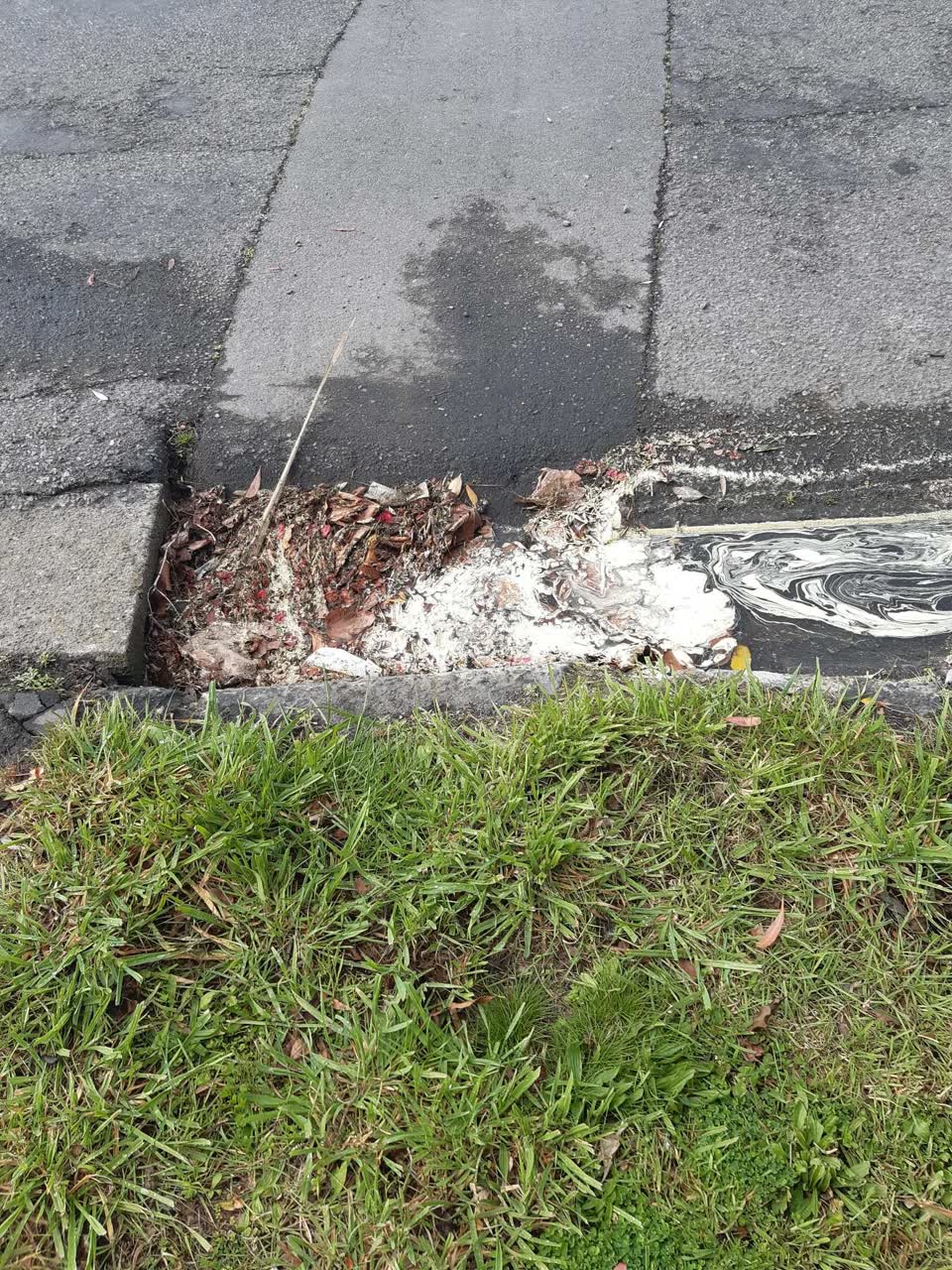 The photograph attached to this wastewater/stormwater report