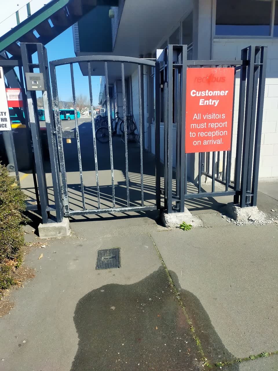 The photograph attached to this water leak report