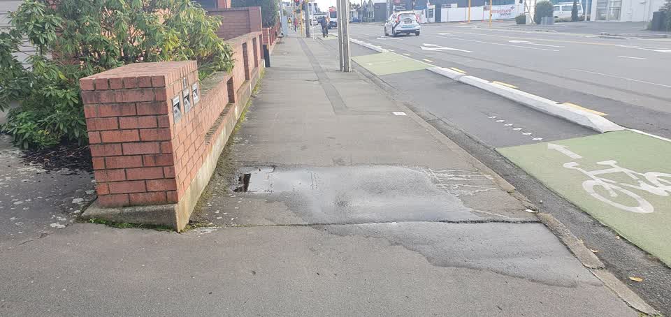 The photograph attached to this water leak report