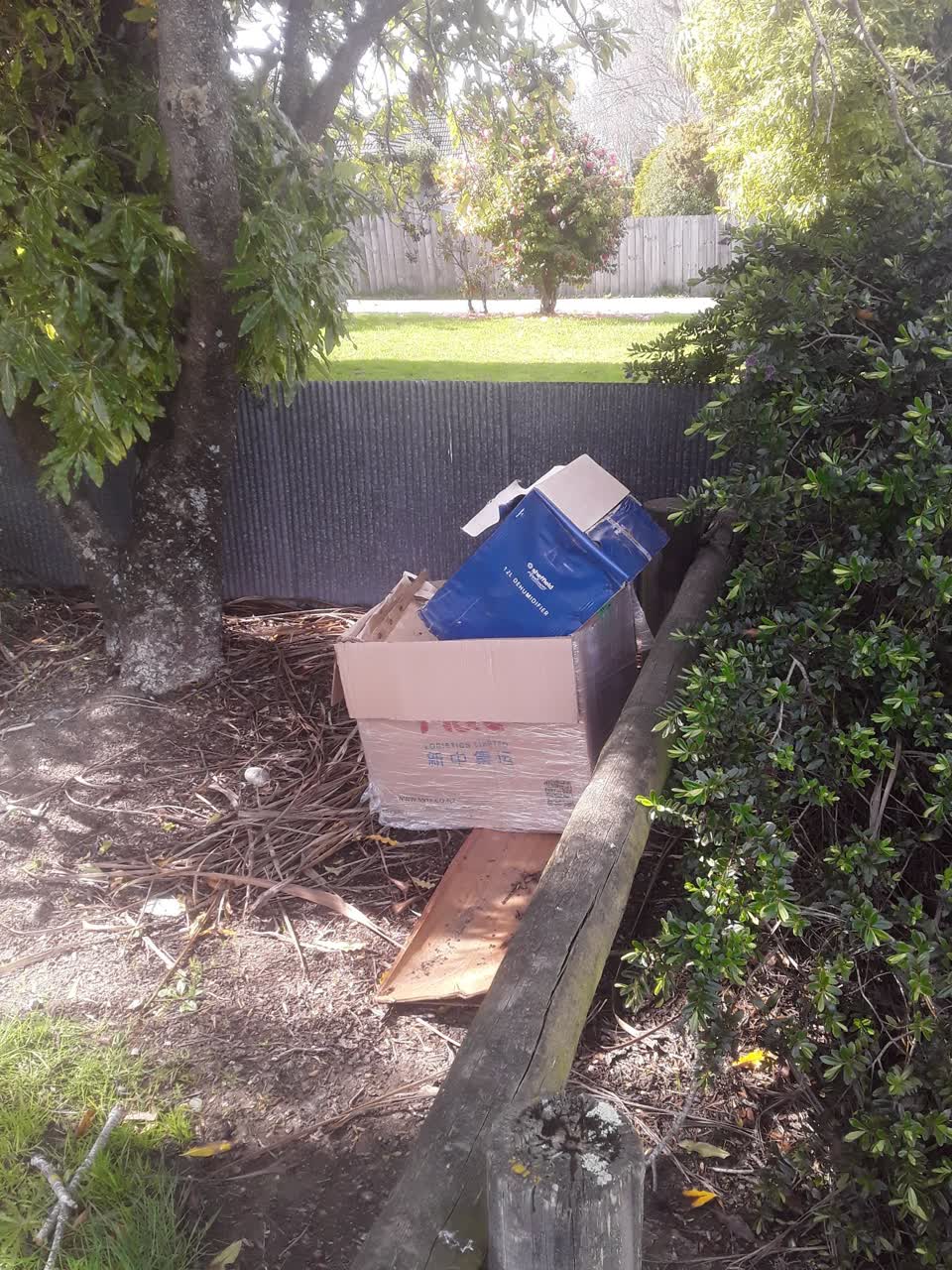 The photograph attached to this rubbish/recycling report