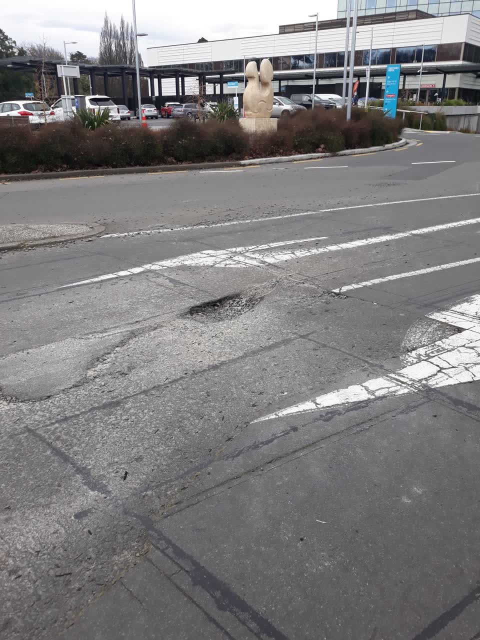 The photograph attached to this roading/streets report
