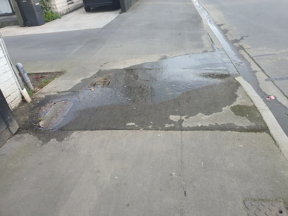 The photograph attached to this water leak report