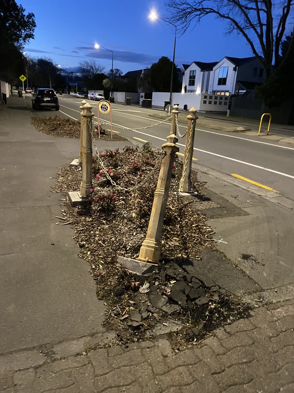 The photograph attached to this roading/streets report