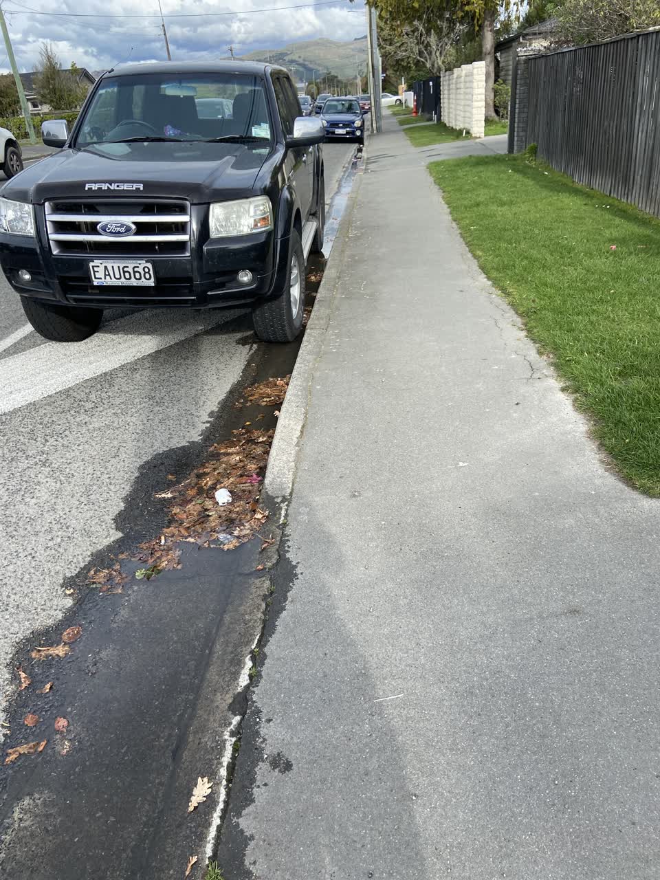 The photograph attached to this sewer - leak / blockage report