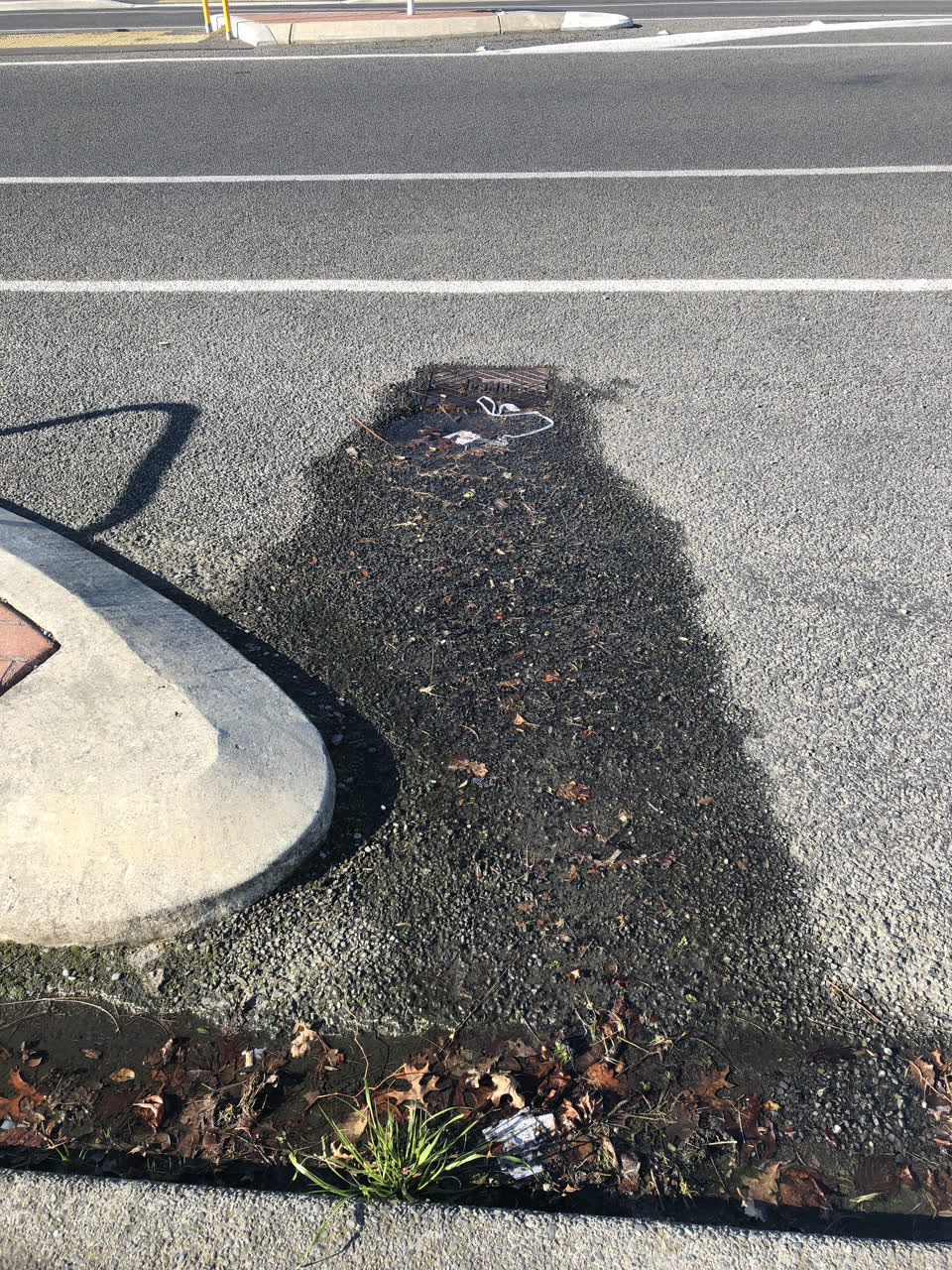 The photograph attached to this water leak report