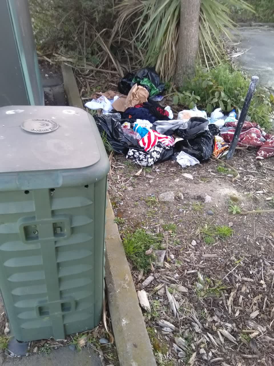 The photograph attached to this rubbish/recycling report
