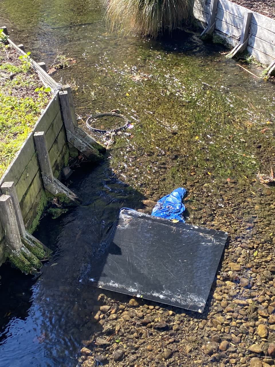 The photograph attached to this wastewater/stormwater report