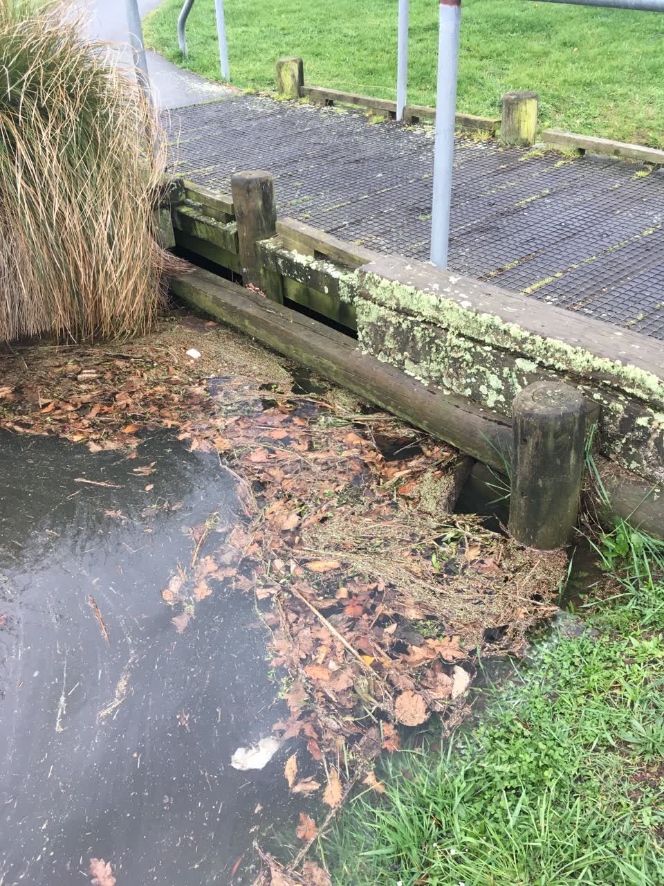 The photograph attached to this flooding report